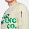 Nike Dri-FIT Vintage Letter Print Crew Neck Dopamine Long Sleeve T-Shirt With Drop Shoulder Men Tops Light-Yellow DX0903-113