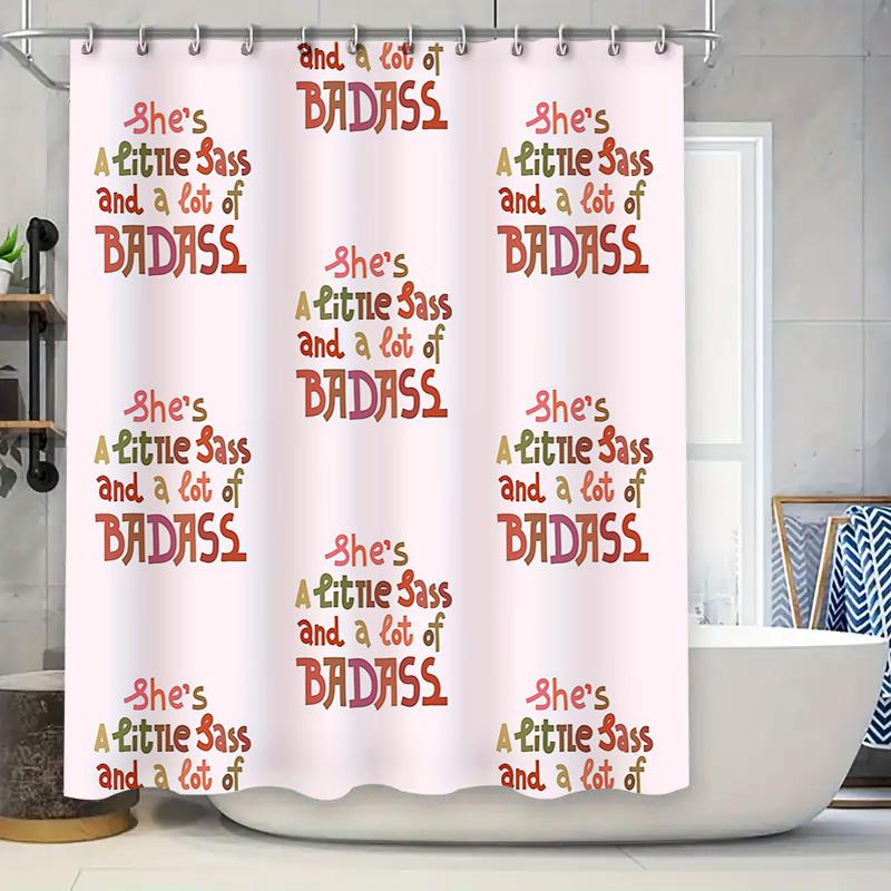 

Bathroom Shower Curtain Waterproof Vintage Floral Pattern Home Decor Washable Liner Fabric Backdrop Panel W60H190(CM)-1 Pcs