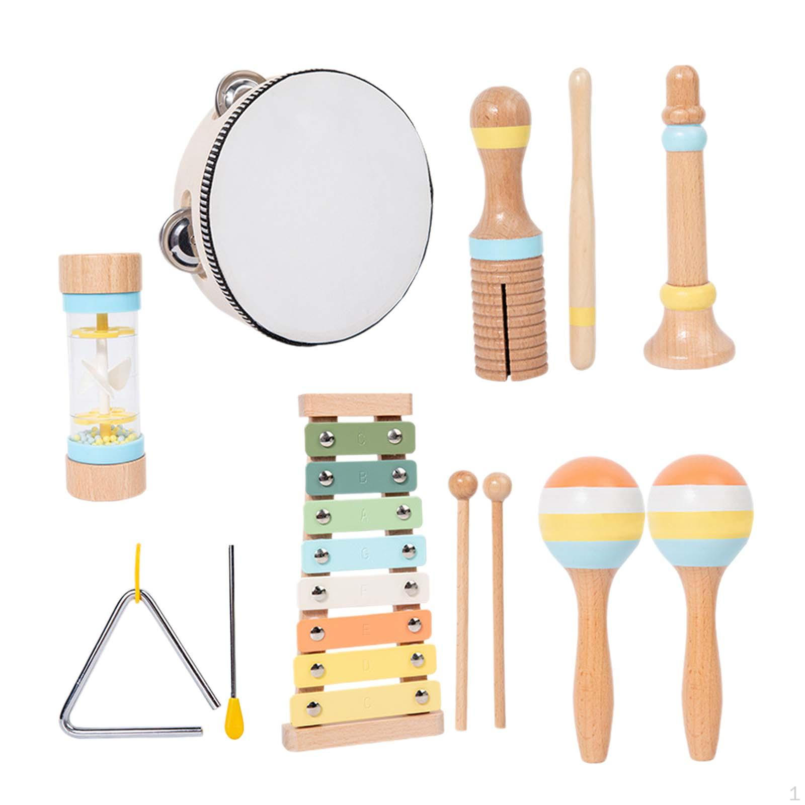 

Детские музыкальные инструменты набор ритм музыкальная игрушка дошкольное образование моторика навыки деревянный звонок 8pcs