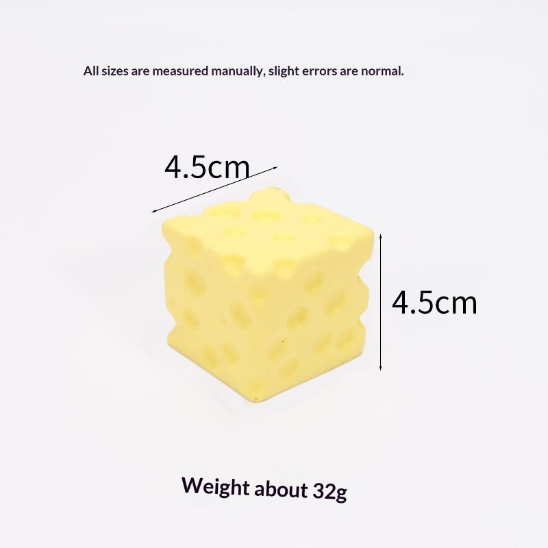Stress Relieving Squishy Cheese Decompression Soft Butter Soft Relief Squeeze Ball Simulated Soft Chocolate Relief Ball Ornament