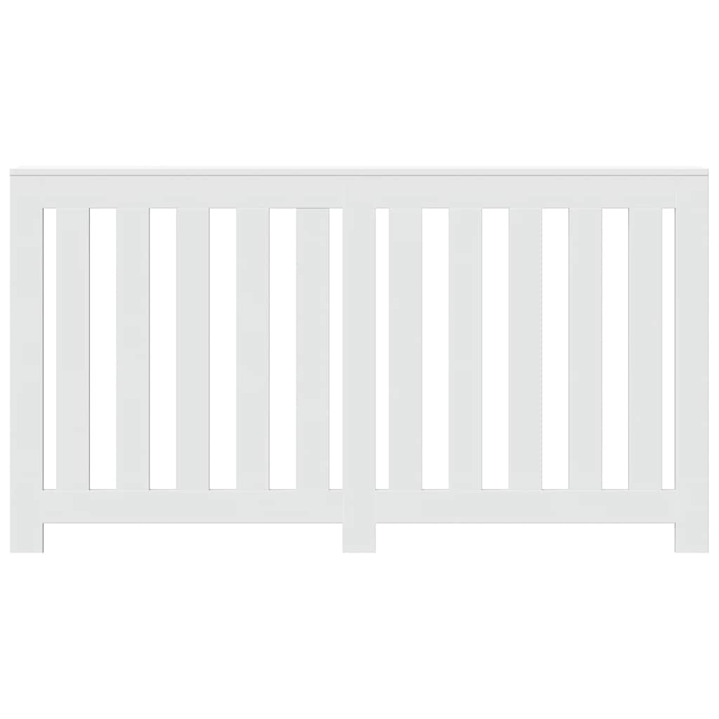 White Radiator Cover 149 x 20 x 82 cm Wood Based Material