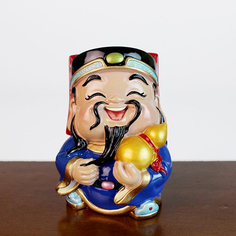 God of Wealth Mascot Resin God of Wealth Statue Office Supplies Crafts