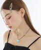 Vvv Glass Big Heart String Necklace