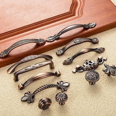 Rotbronzer Griff Küchentürknauf Schrank Schublade Kleiderschrank Antike Shabby Chic Griffe Kommodenknöpfe Möbelgriffe