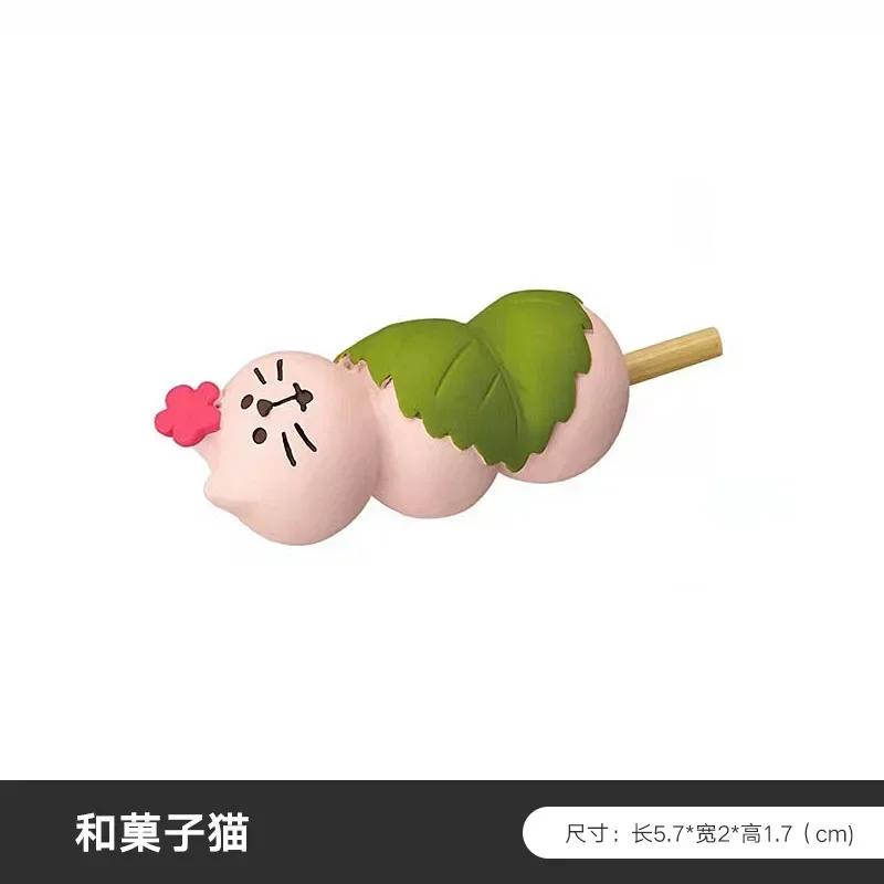 Zakka Japan Teehaus Katze Japan Dekoration Figuren Harz Handwerk Sammlerstück Heimdekoration Schreibtischzubehör Szenendekoration Geschenke