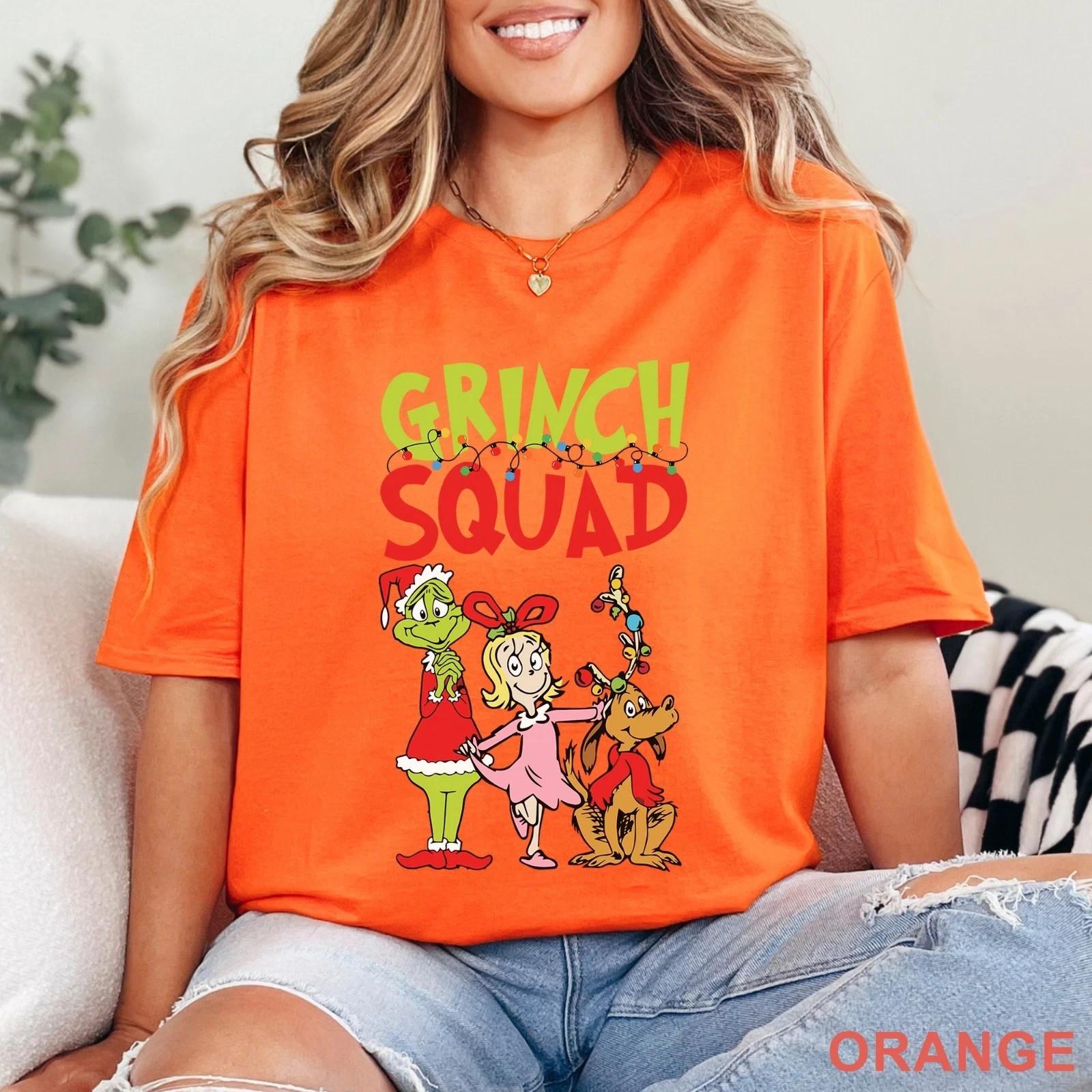 Grinch Squad Shirt Retro Christmas Shirt Merry Grinchmas Shirt Grinch L