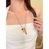 Metallic Finish Horse Pendant Necklaces Pony-shaped Cartoon Horse Necklaces  Female Accessories
