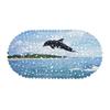 Dolphin Jump Map Balcony Bathroom Mat Hydrophobic Non-Slip Door Mat Swimming Pool Public Places Non-Slip Floor Mat