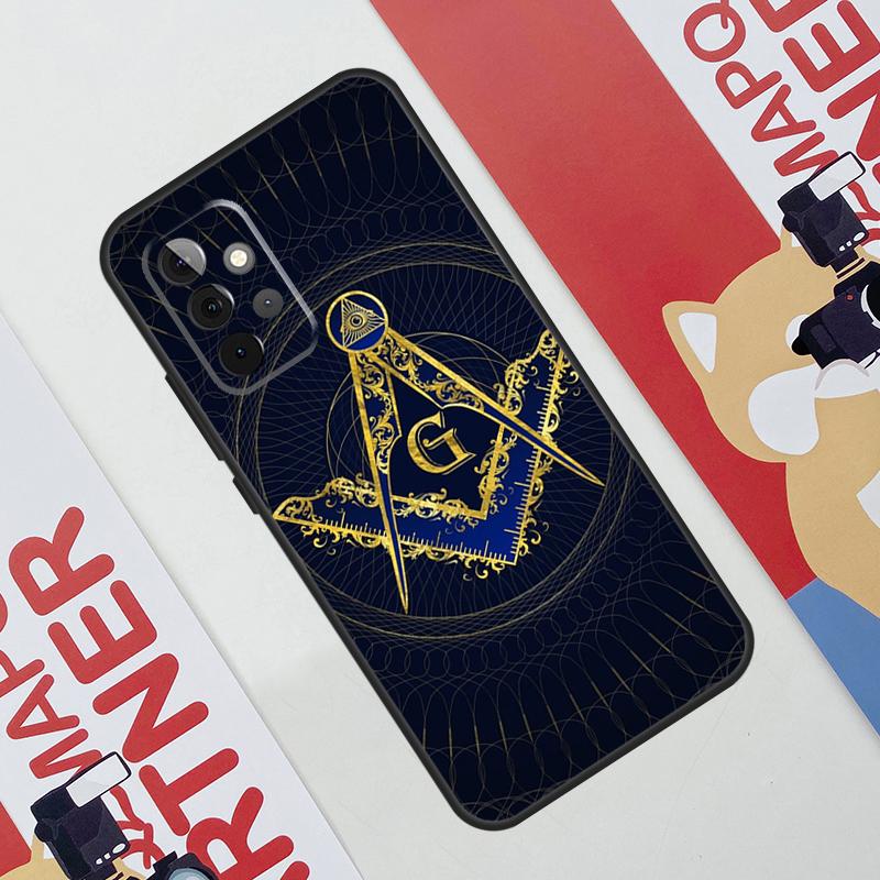 Freemasonry Logo Symbol Case For Samsung Galaxy A52 A32 A12 A56 A36 A16 A13 A23 A33 A53 A54 A34 A14 A15 A35 A55 A17