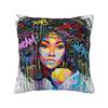 Custom Nordic Own Your Afro Sofa Cushion Cover Soft Abstract African Women Throw Pillow Case Home Decorative