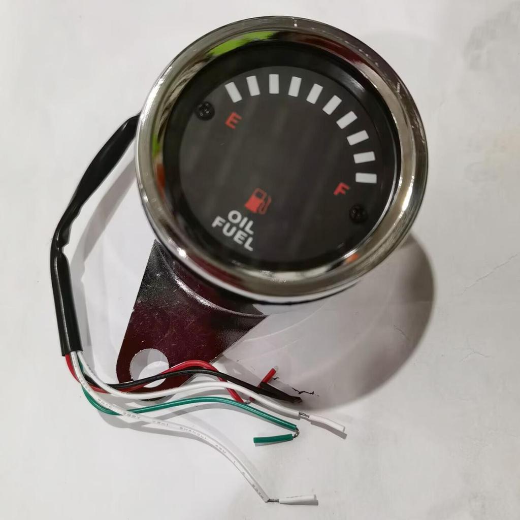 60mm Universal Car Motorcycle Fuel Level Meter Gauge LED Light Display 12V