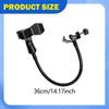Gooseneck Desktop Mic Stands Holder Portable Space Saving Stand for Pipes Lectures