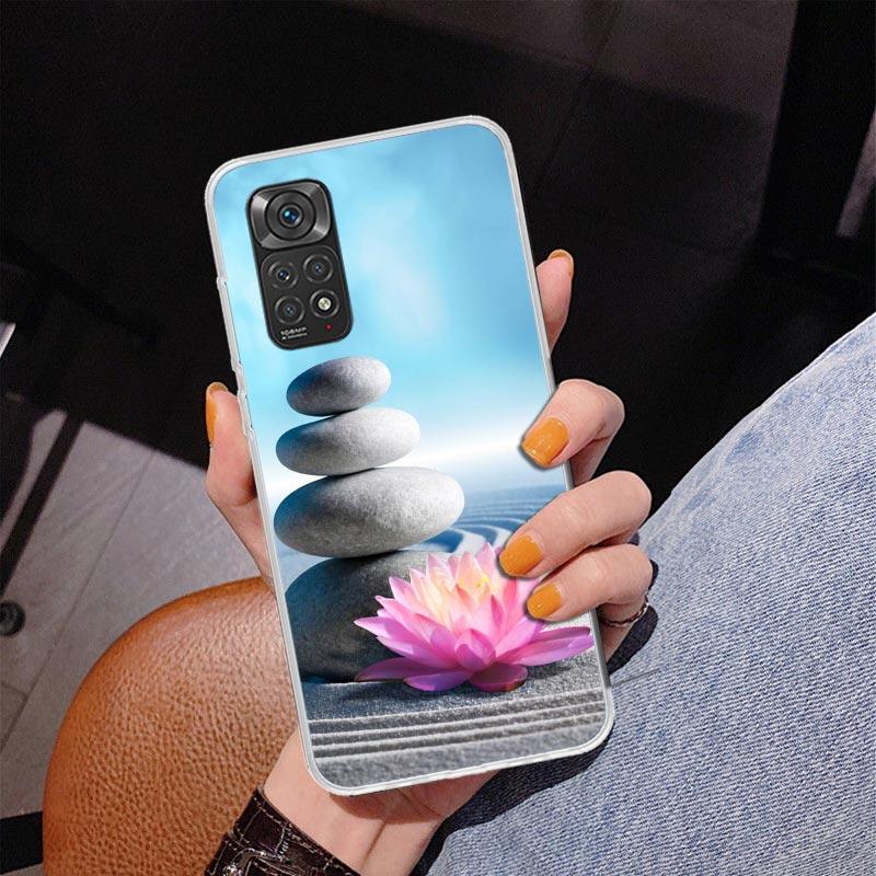 Lotus Blue White Flowers Phnoe Case for Phnoe Case for Xiaomi Redmi Note 15 14 14S 13 Pro Plus 12 12S 11S 11E 10S 10 11T 5G Uniq