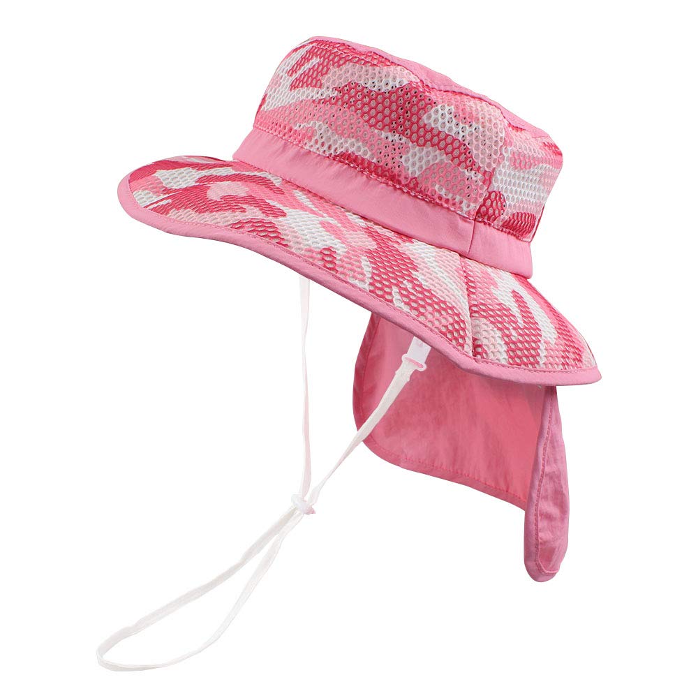 

Сетчатая шляпа сафари с защитой от УФ-лучей [XIAOHAWANG] Детская шляпа, Кепка, Шляпа, Детский сад/Школа (Розовый, 54 см) розовый