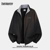 Men's Water-Resistant Plaid Patchwork Stand-Collar Jacket