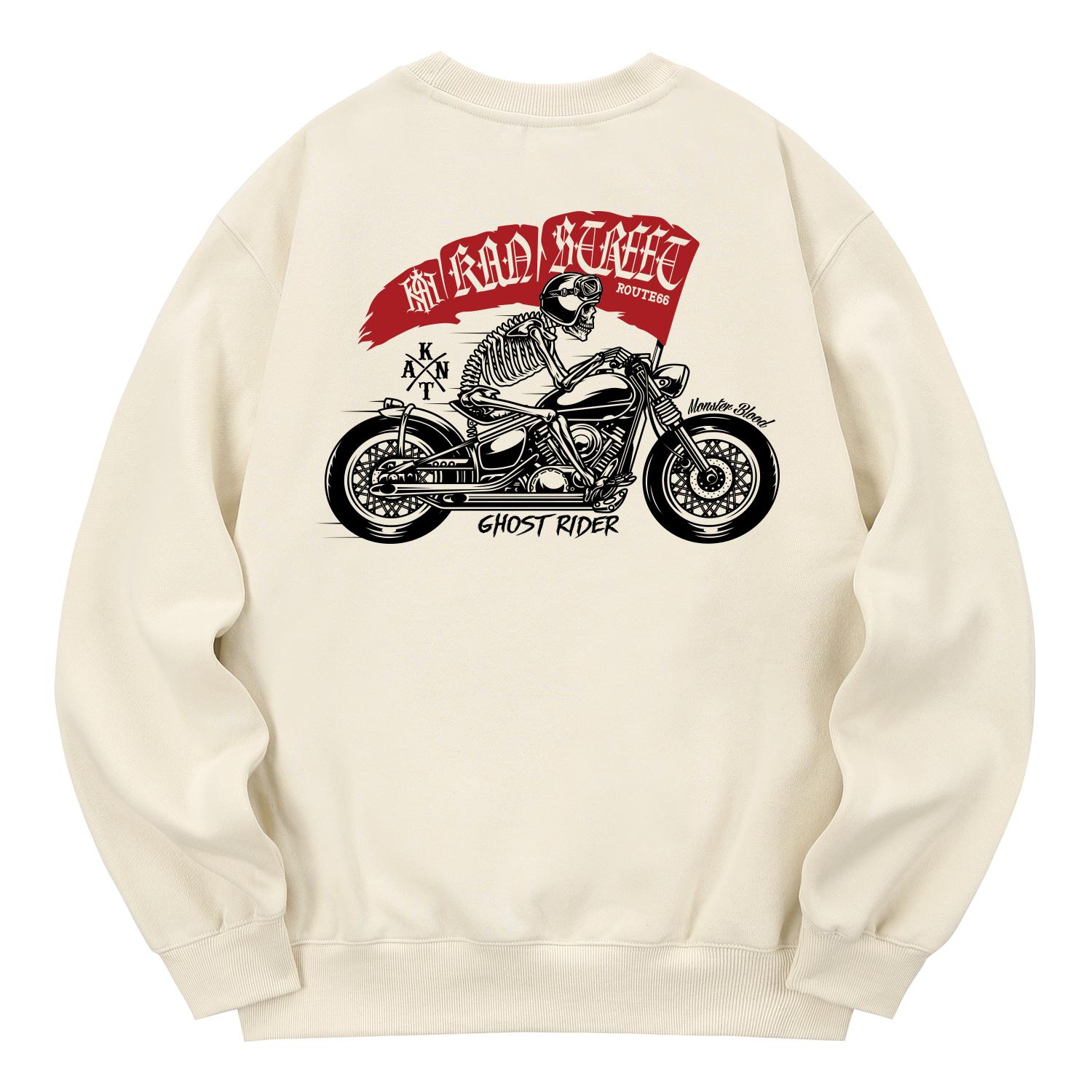 Хан 6312 Kmc0148 Худи с подкладкой из флиса Choppers - Кремовый Xl