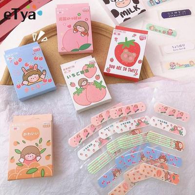 Bande adhésive pour filles, dessin animé mignon, Bandages adhésifs pour hémostase, Kit d'urgence de premiers secours pour enfants, 20 pièces/boîte
