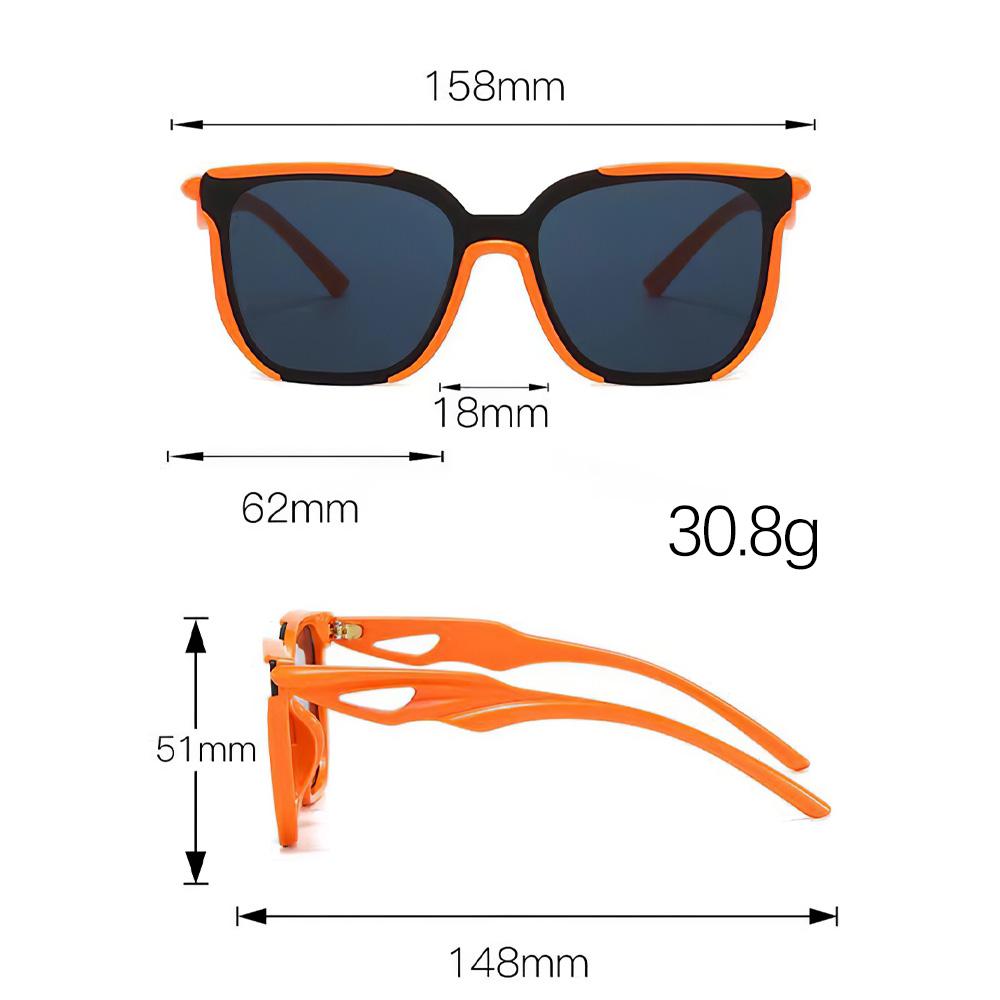 Sunglasses for Women Lightweight Design Trendy Styley Square Shape Sunglasses Unique Wavy Leg Design Gradient Frame Versatile Women Eyeglasses