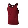 Summer Men Sport Vest Sleeveless O Neck Single Color Striped Texture Quick Dry Elastic Good Breathability Pullover Basketball Gym