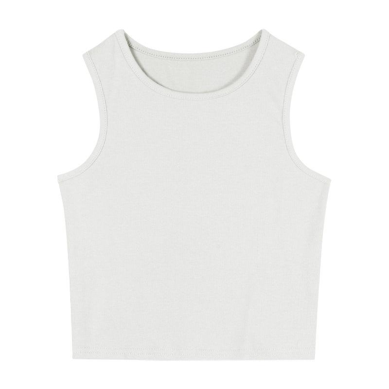Hollow Vest Women's Summer Sleeveless Black Inner and Sexy Short Outer Top