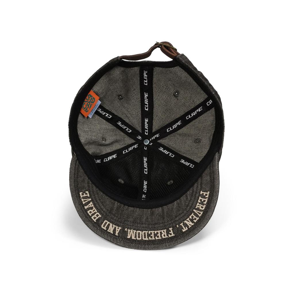 Clape Kurzer Schirm Denim Schiedsrichter Lässige Baseballkappe für und Outdoor-Aktivitäten Taupe Herrenkappe, Stilvoll, Verstellbar, Leicht, Wandern, Angeln,