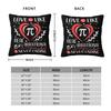 Love Is Like Pi Valentines Day Pillowcase Polyester Linen Velvet Printed Zip Decorative Pillow Case Home Cushion Cover