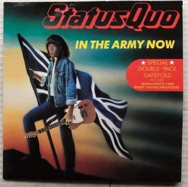 

7inch Record STATUS QUO - In The Army Now QUODP20 Vertigo, Phonog 1986 UK Rock Used