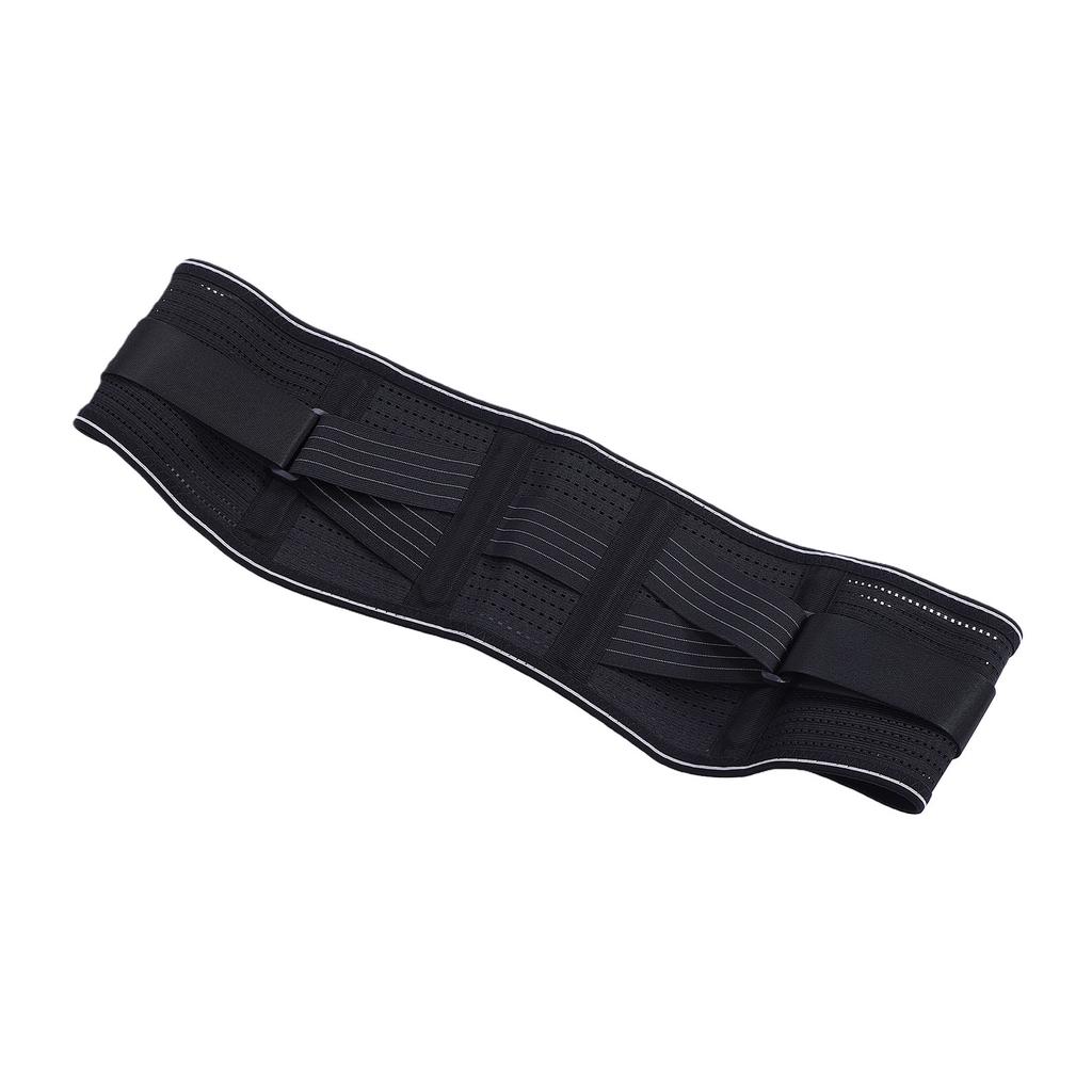 Lower Back Support Brace 360 Degree Ergonomic Wrap Breathable Waist Support Belt for Standing Sitting L Size Black