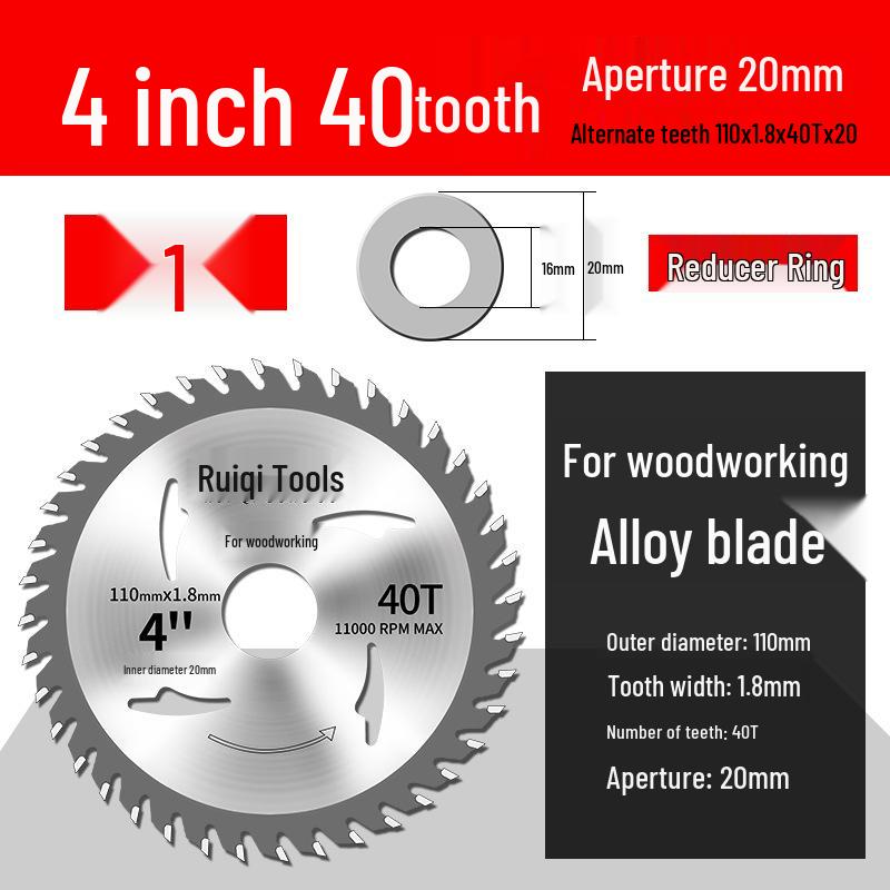 Woodworking Circular Saw Blade - 4 to 10 Inch for Angle Grinder & Hand Grinder