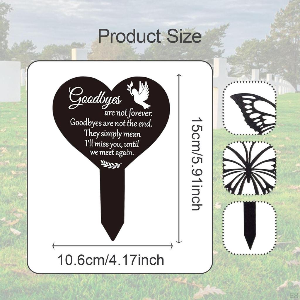 Cemetery Marker for Outdoor Memorials And Anniversaries
