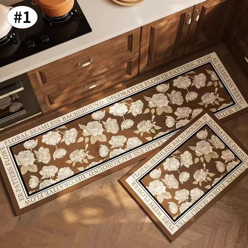 Non-slip Kitchen Floor Mat Long Rug Kitchen Rugs Printed Balcony Bathroom Foot Pad Home Decor Carpet Entrance Mat
