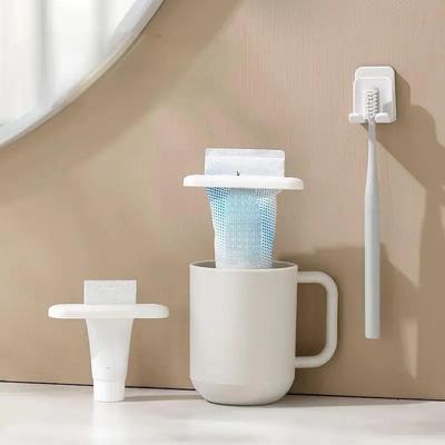 Presse-tube de dentifrice Distributeur de dentifrice Clip pour dentifrice, Presse-tube pour nettoyant visage crème pour les mains Accessoires de salle de bain pour la maison