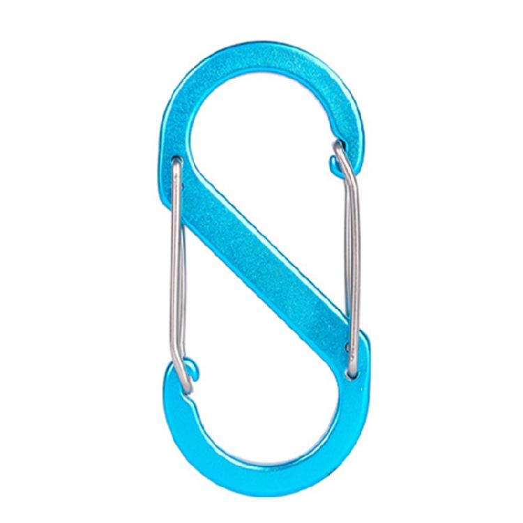 Aluminum Alloys S Shaped Carabiner Double Snap Hook AntiTheft Backpacks Buckle