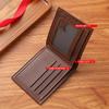 Men Short Bifold Faux Leather Masculina Credit Id Card Holder Wallet Billfold Purse Clutch Solid Hombre Business