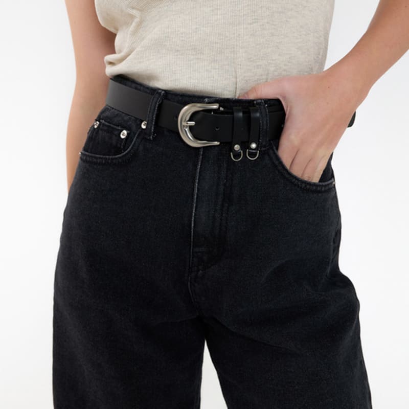 

320SHOWROOM 2 Key ring Eco leather Logo Belt FREE