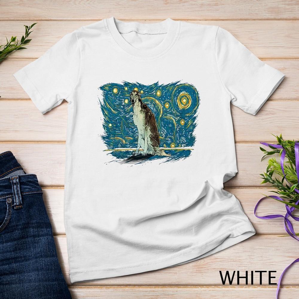 

Retro Vintage Style Borzoi Unisex T-shirt 2XL