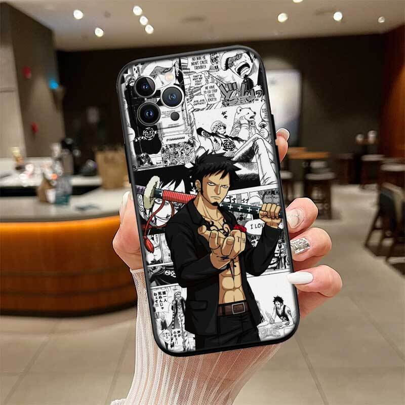 Art One Piece Law Case for Samsung Note 20 10 S25 Plus Ultra Lite FE M20 M21 M30 M31 M51 A11 A26 A51 A52 A53 A56 A70 A71 A72 A73