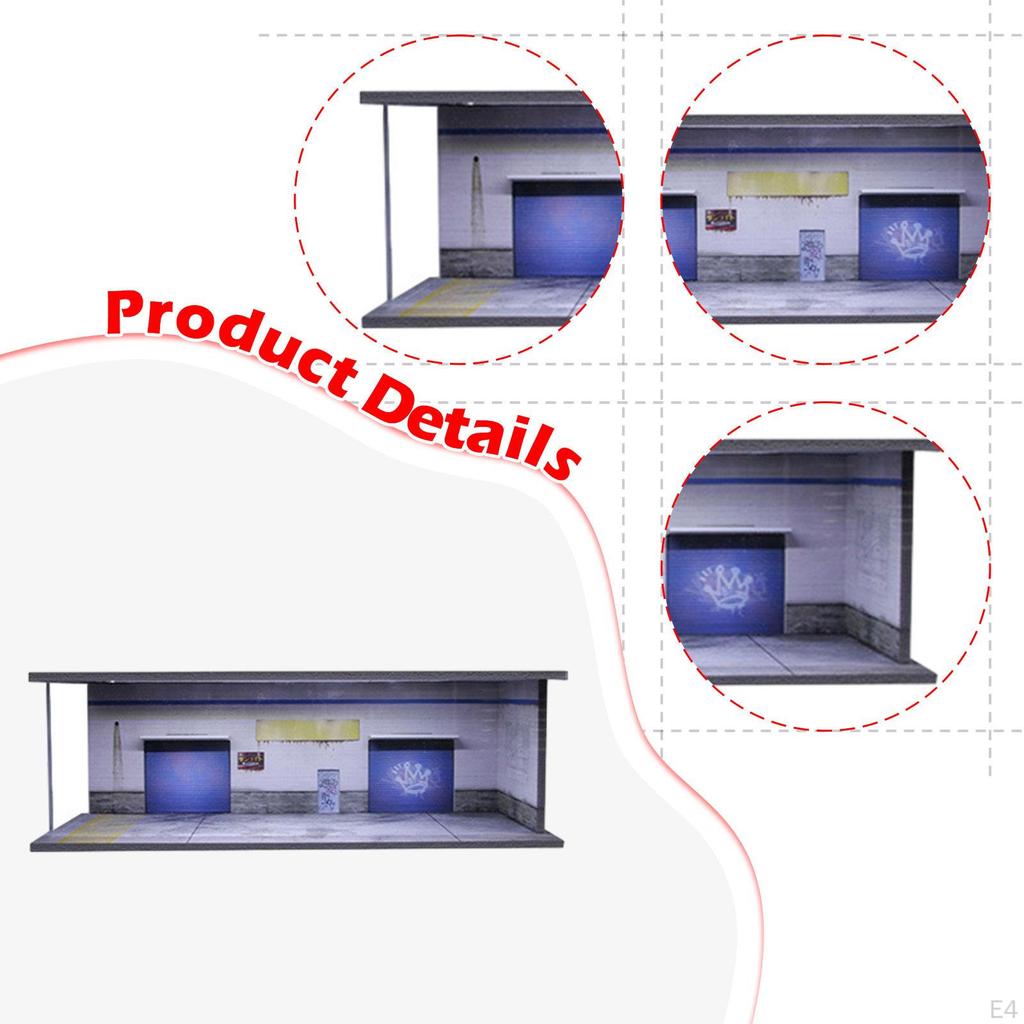 1/64 Diecast Model Car Display Case Vehicle Stand for Sports Decorative Acrylic