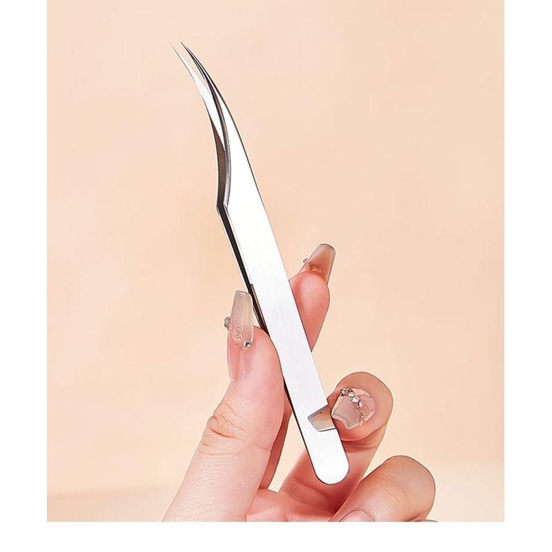 Jesireca - Stainless Steel False Eyelashes Tweezers
