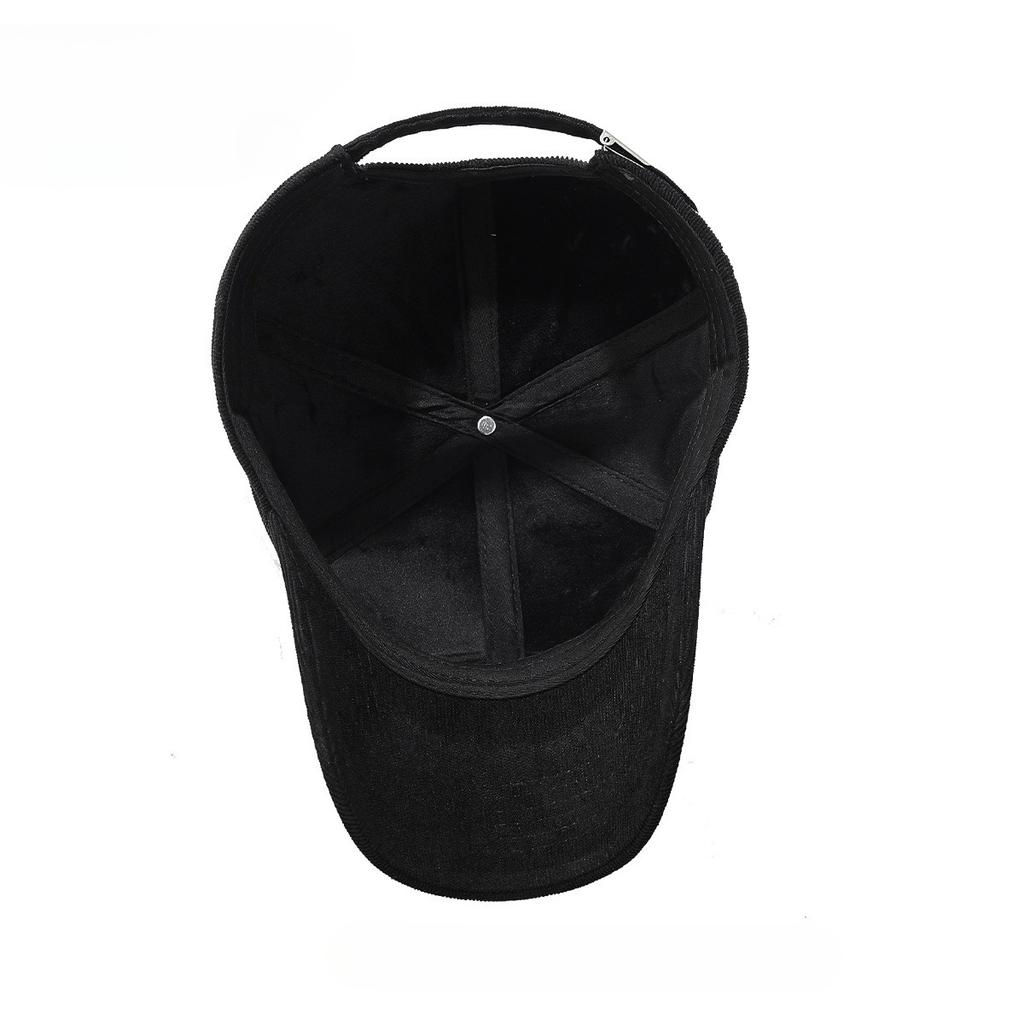 Solid Color Velvet Baseball Cap Velvet Cap Outdoor Warm and Cold Hat
