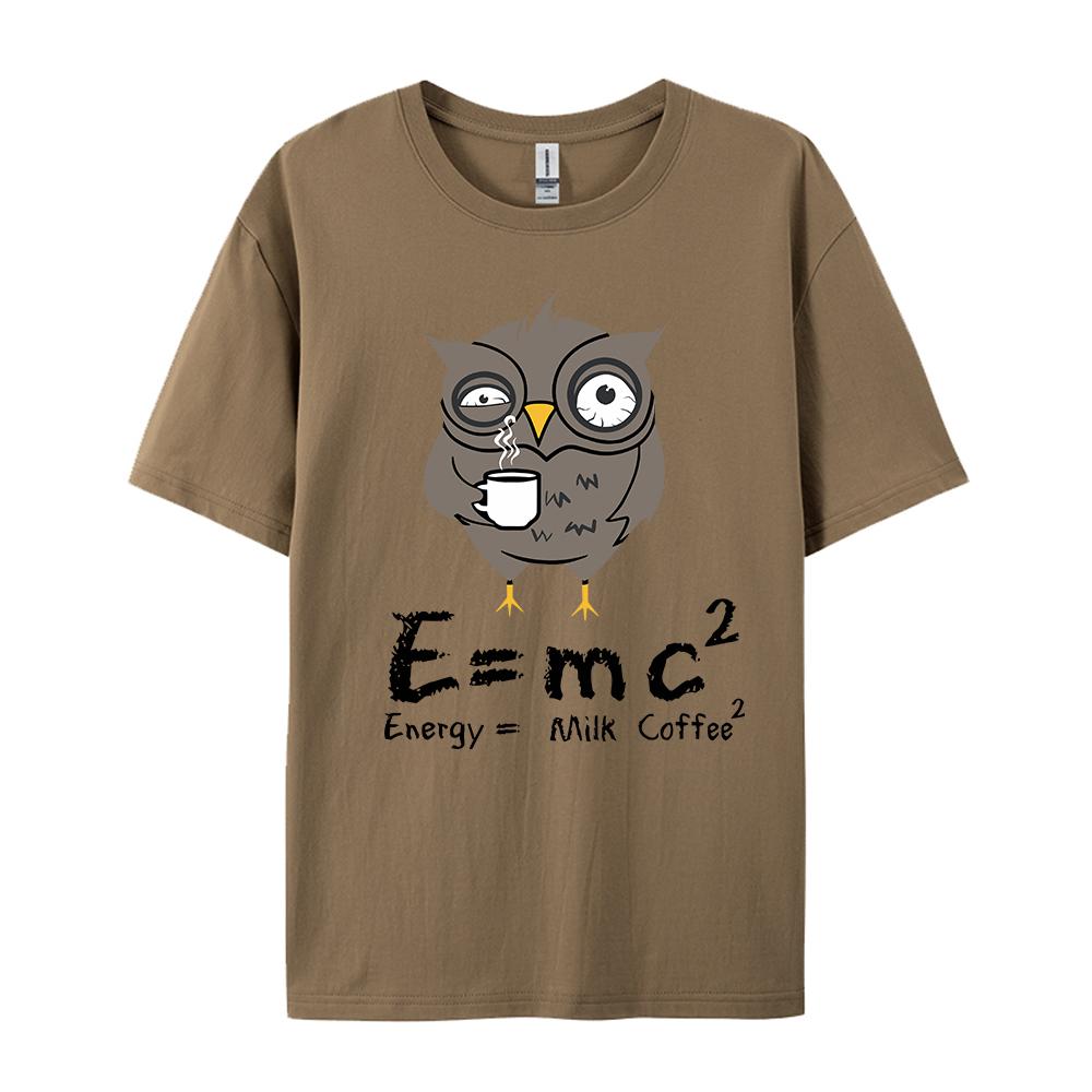 Men Women T-shirt  Energy Milk Coffee Pattern Shirts 2024 New Street Fashion Cotton Short-sleeve T-shirts Top Clothes