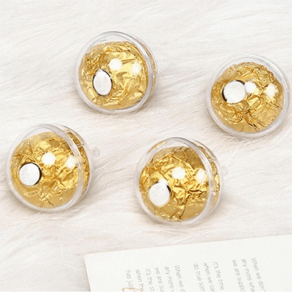 100pcs Plastic Chocolate Flower Plate Box Transparent Chocolate Ball Holder  Engagement Party