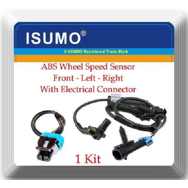 1 X ABS Wheel Speed Sensor W/ Connector Front Left or Right Fits: Chevrolet GMC