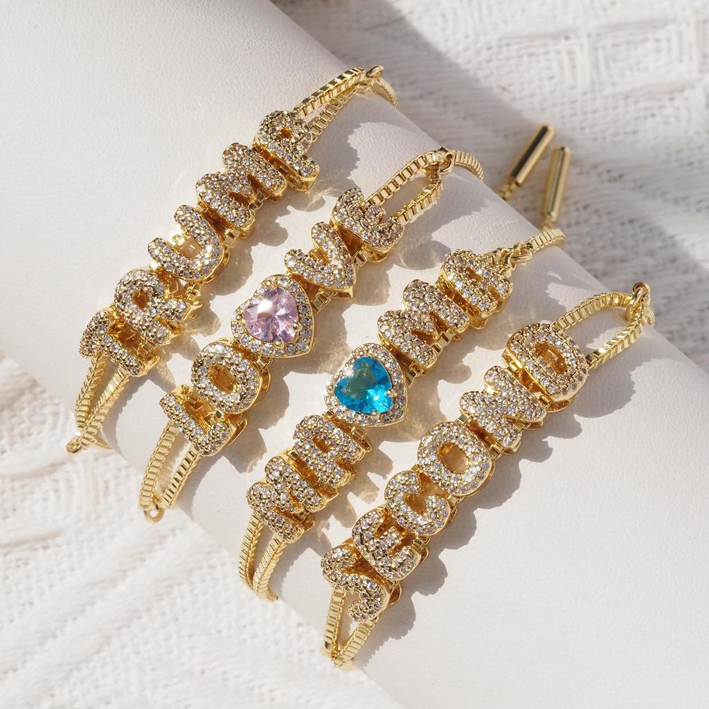 Europäischer Bestseller: MAMA LOVE Vergoldetes Herzarmband – Perfektes Muttertagsgeschenk