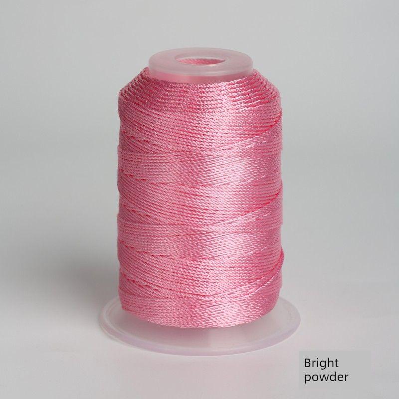 

15 Strand Solid National Style Morandi Hand-Woven Red Carrying Strap Bracelet Necklace Jade Pendant Lanyard DIY Material Glitter L808