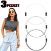 3Pcs Adjustable Elastic Crop Tuck Tool Band Women Fashion Clothing Accessory for Shirt Summer Instant Waist Slimming Non-Slip
