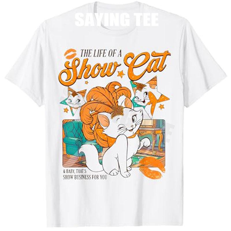 

Cute Cat Era Life of Showcat Cat Lover Country Music Concert TShirt Y2k Kitty Fashion Graphic Outfit Novelty Saying Tee Gifts S