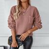 Vintage Loose Knitwear Cardigan Solid Color O Neck Top Long Sleeve Autumn Winter Sweater