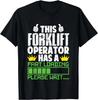 Forklift Operator Fart Loading Oddly Specific Dark Humor T-Shirt