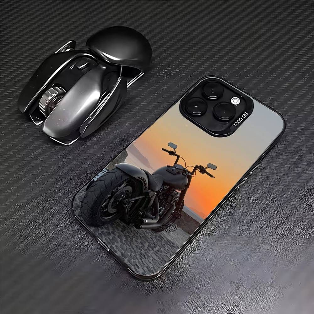 

HD fat boy Phone Case For iPhone17,16,15,14,13,12,11 Plus,Pro Max Colored Silver Plated Inside Cover iPhone11PROMAX
